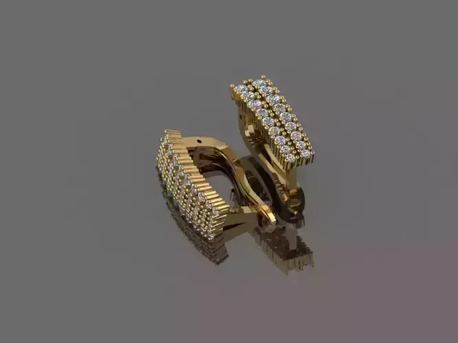GC GOLD E069 - Diamond Earring 