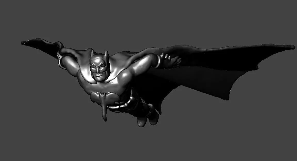 BATMAN Glider flying toy with launcher 3D print model