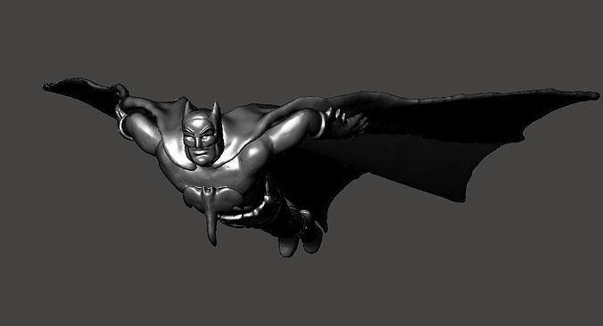 BATMAN Glider flying toy with launcher 3D print model