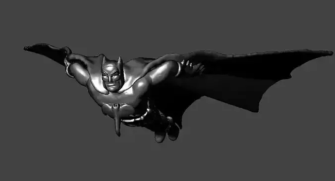 BATMAN Glider flying toy with launcher 3D print model