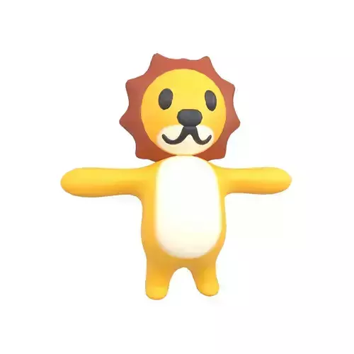 Cartoon Lion v1 001