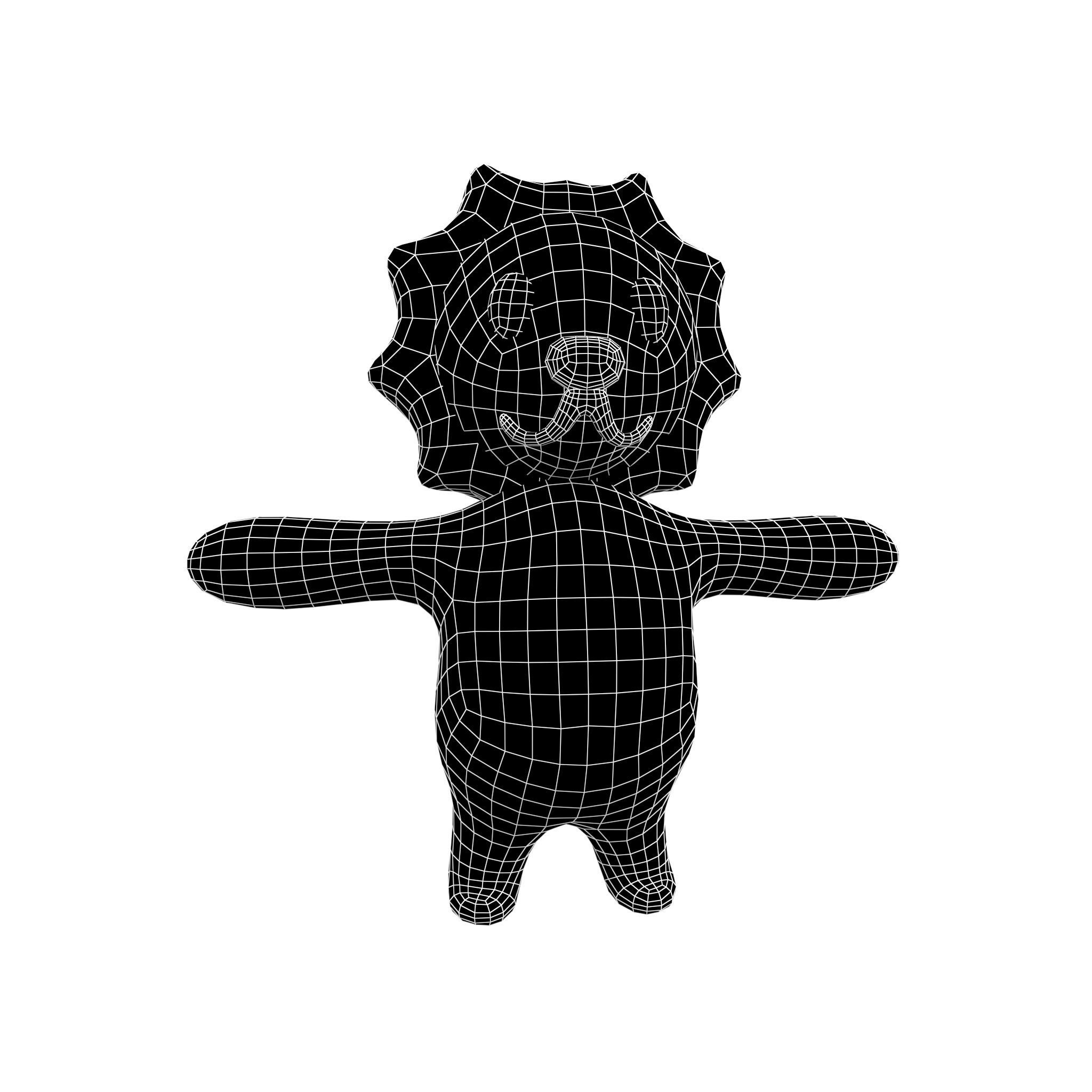 Cartoon Lion v1 001 Low-poly 3D model_4