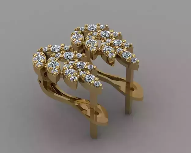 GC GOLD E079 - Diamond Earring