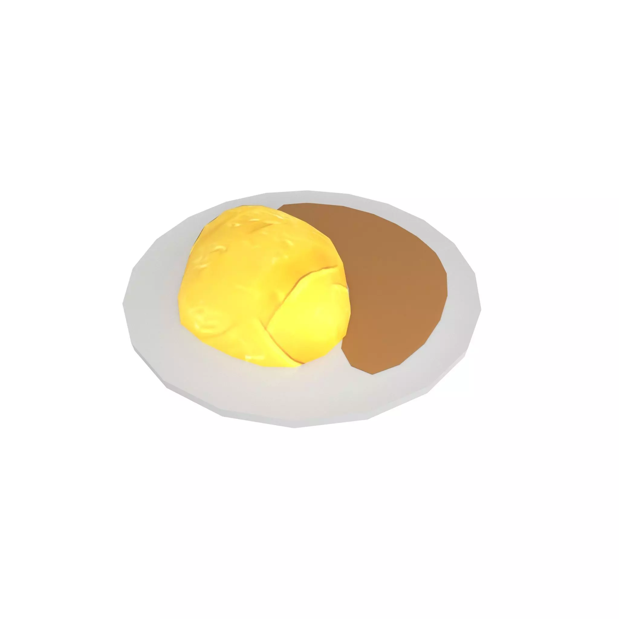 Egg Rice v1 001 Low-poly 3D model