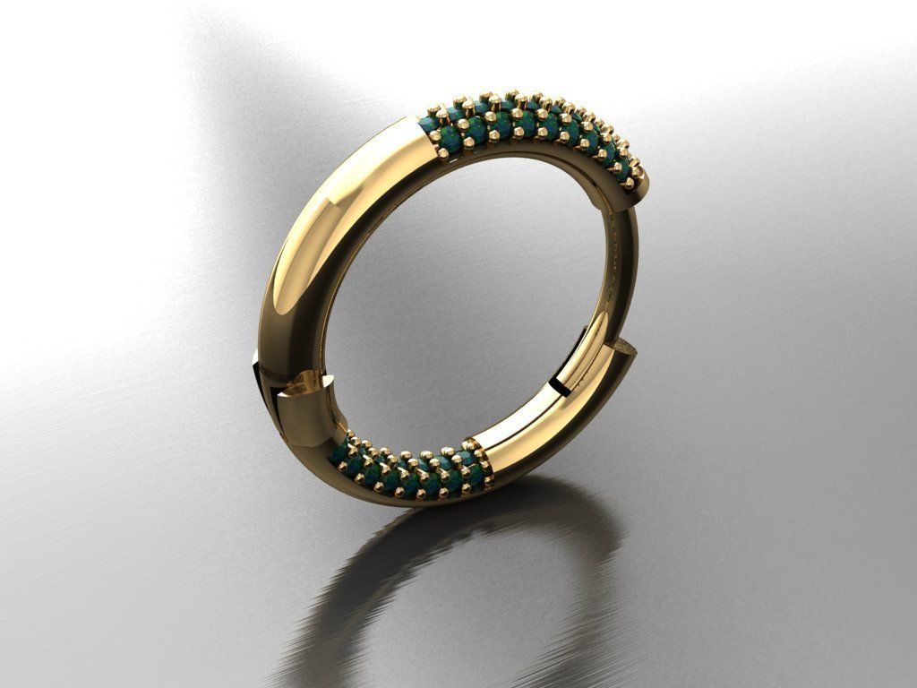 GC GOLD E082 - Diamond Earring  3D print model_1