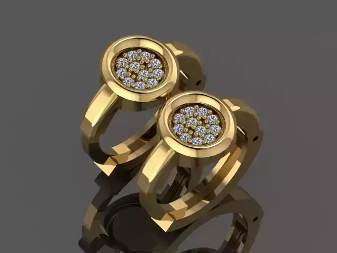 GC GOLD E085 - Diamond Earring 