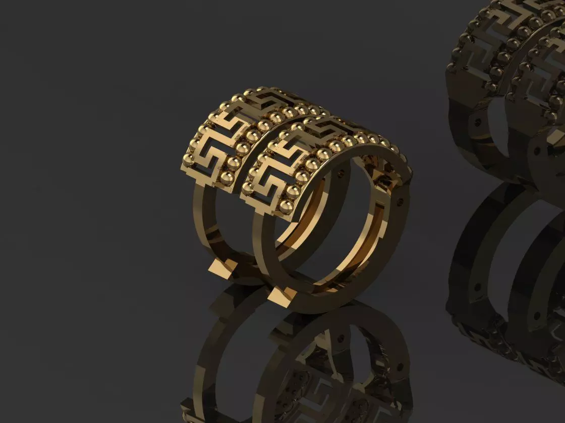 GC GOLD E088 - Diamond Earring  3D print model_0