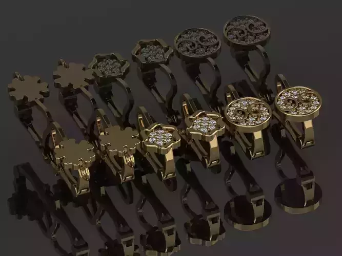 GC GOLD E090 - Diamond Earring 