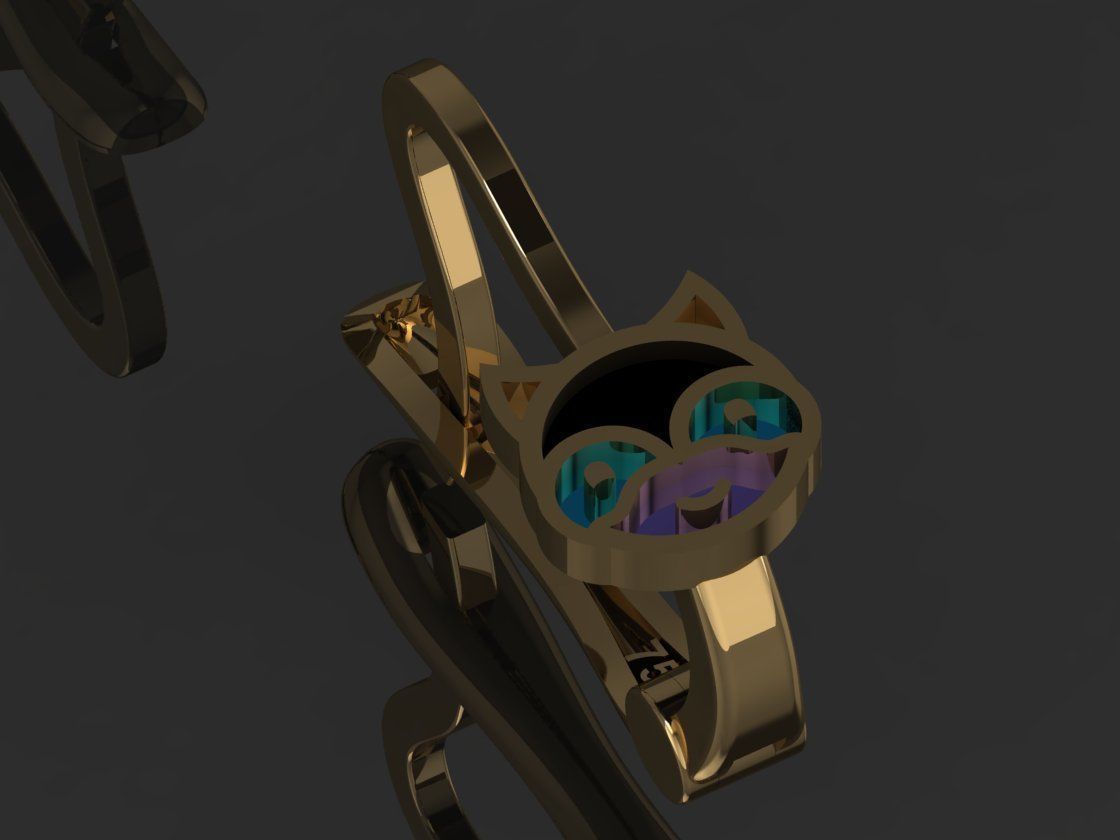 GC GOLD E091 - Diamond Earring  3D print model_4