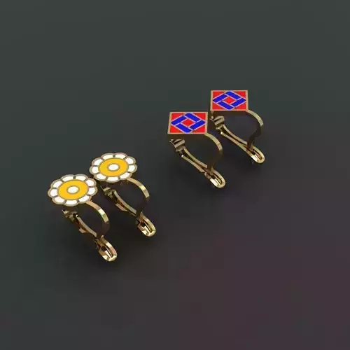 GC GOLD E092 - Diamond Earring 