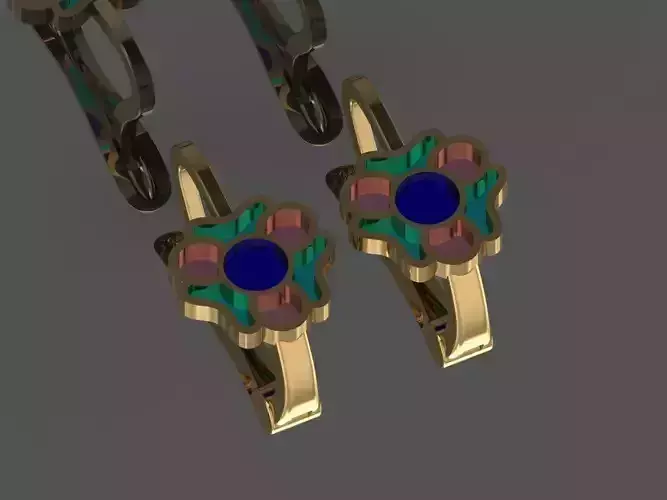 GC GOLD E096 - Diamond Earring 