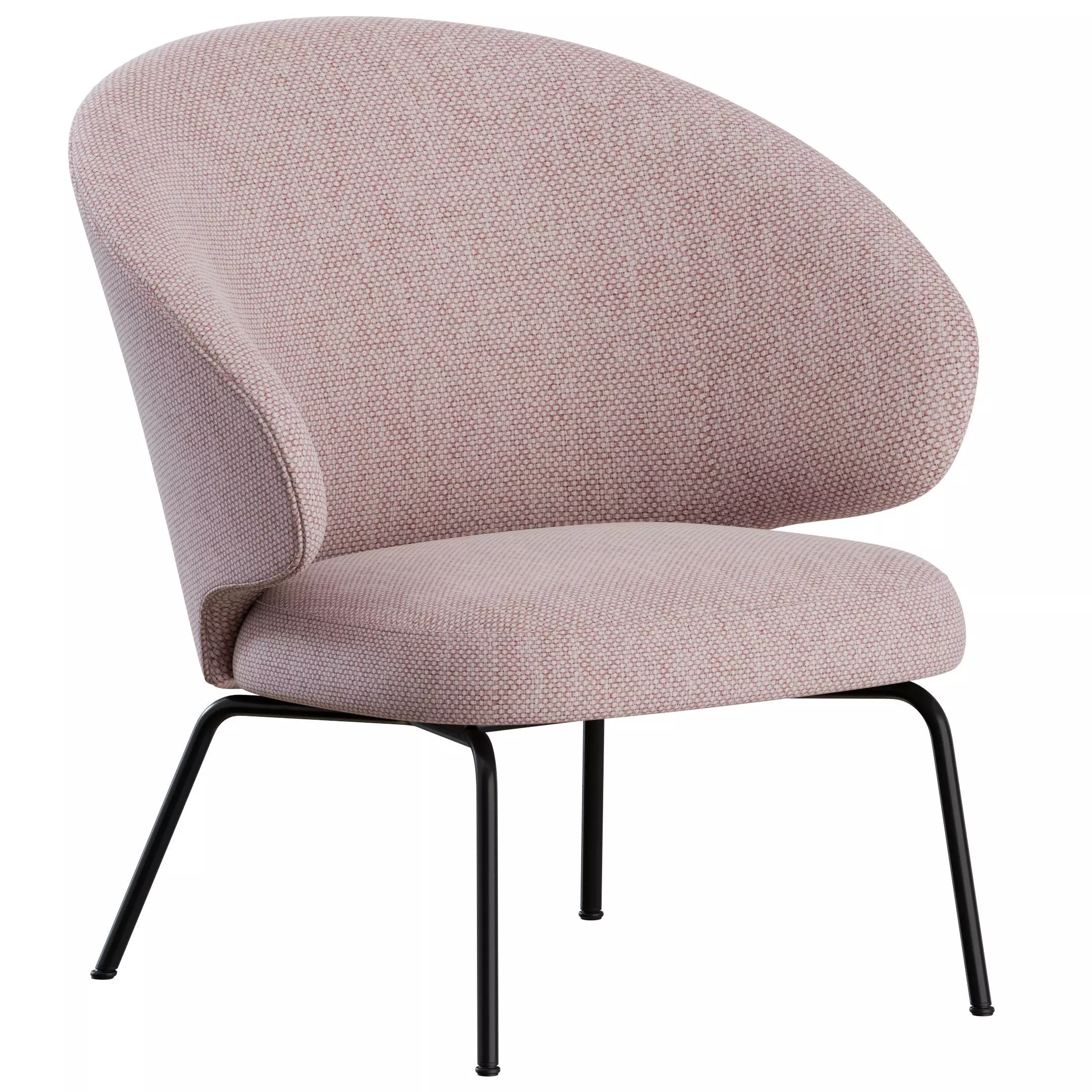 LET Armchair Metal by Fritz Hansen 3D model