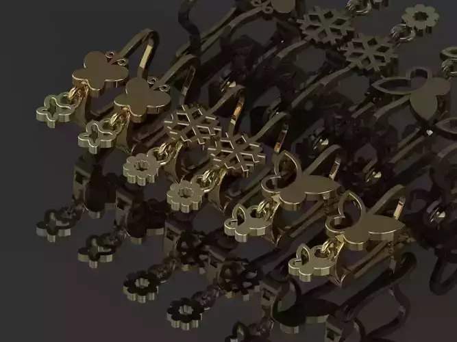 GC GOLD E097 - Diamond Earring 