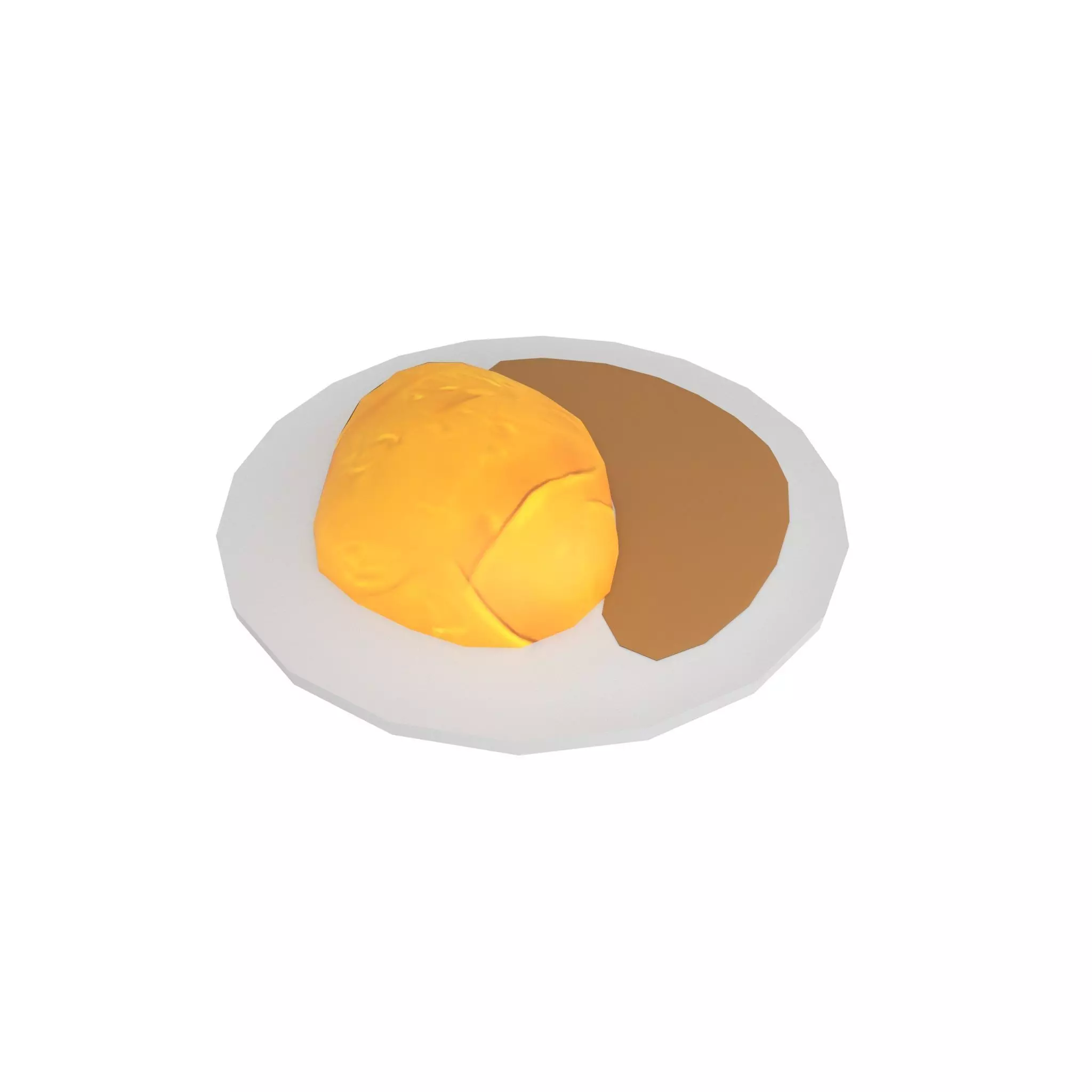 Egg Rice v1 002 Low-poly 3D model