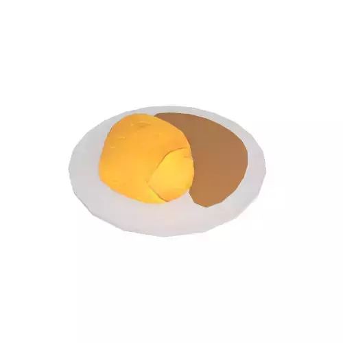 Egg Rice v1 002 Low-poly 3D model