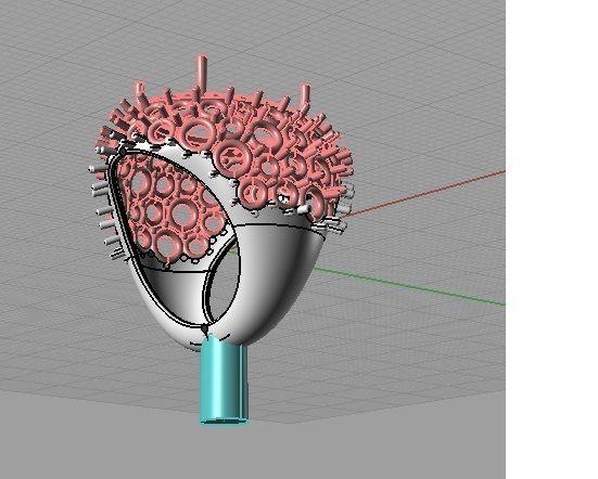  rings musone pappagallo -CG 188  3D print model_8