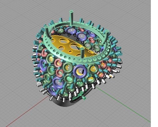  rings musone pappagallo -CG 188  3D print model_6