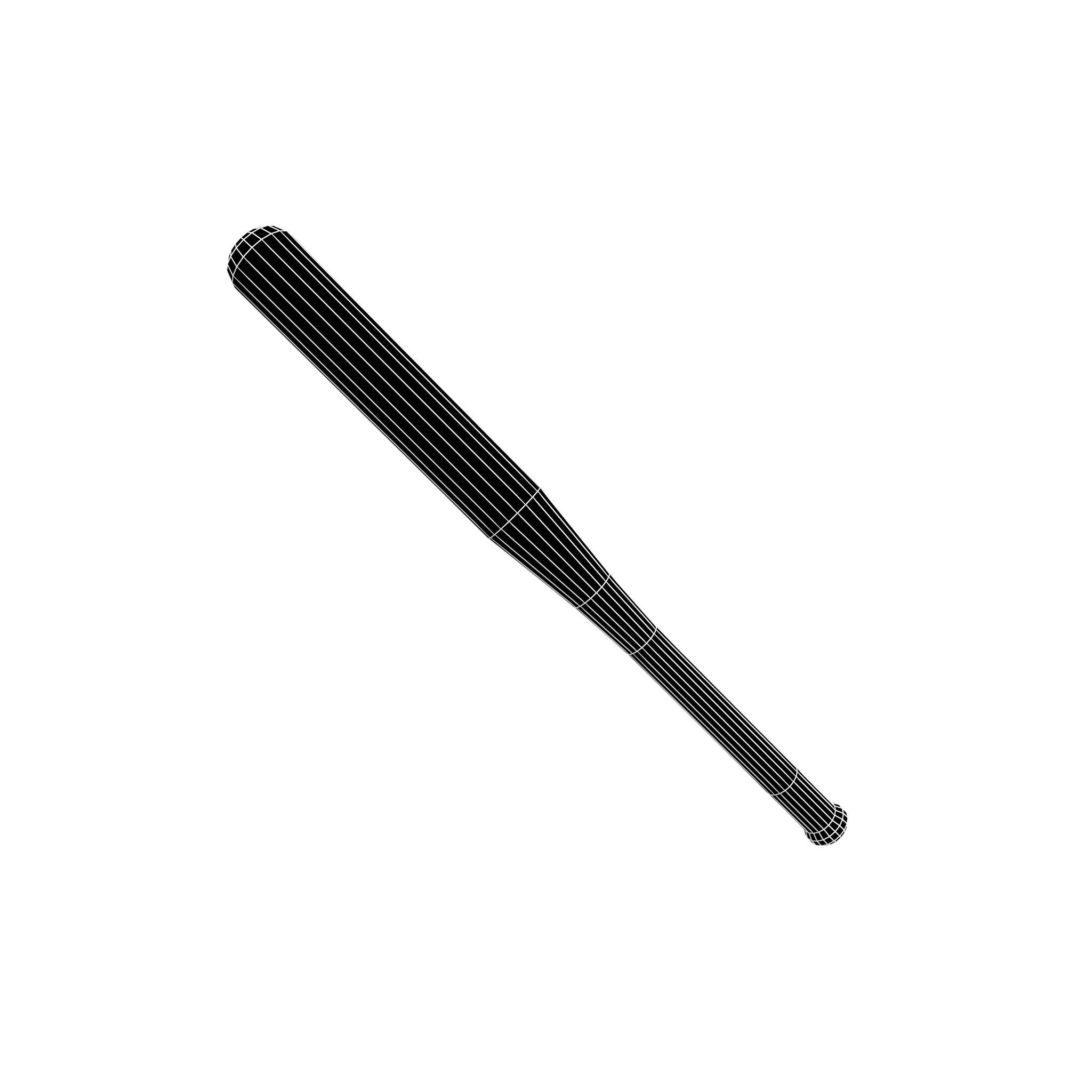 Baseball Bat v1 002 Low-poly 3D model_4