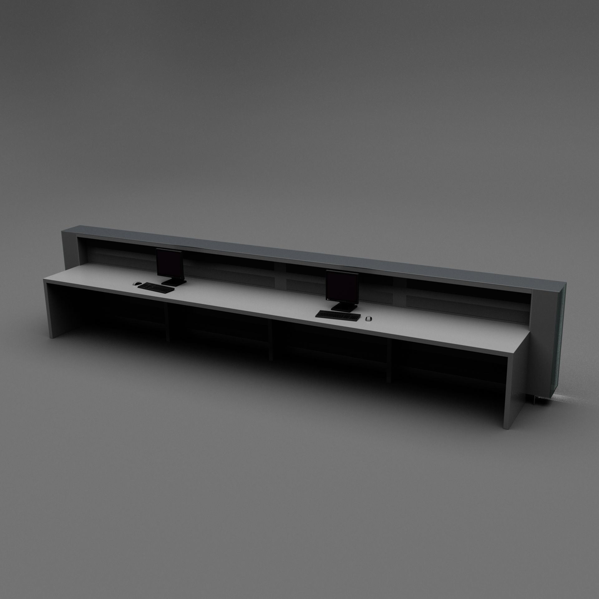 Reception Desk 3D model_6