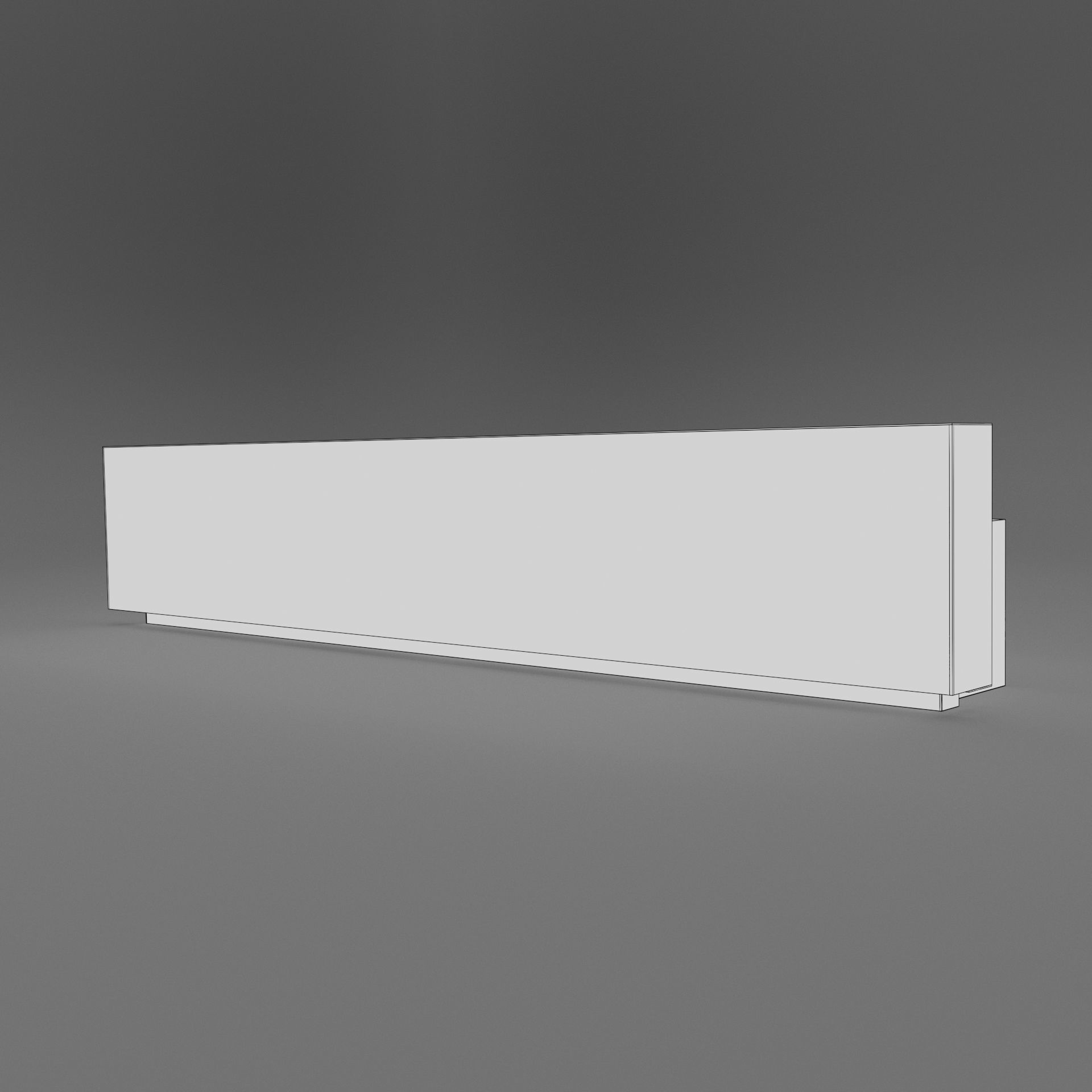 Reception Desk 3D model_3