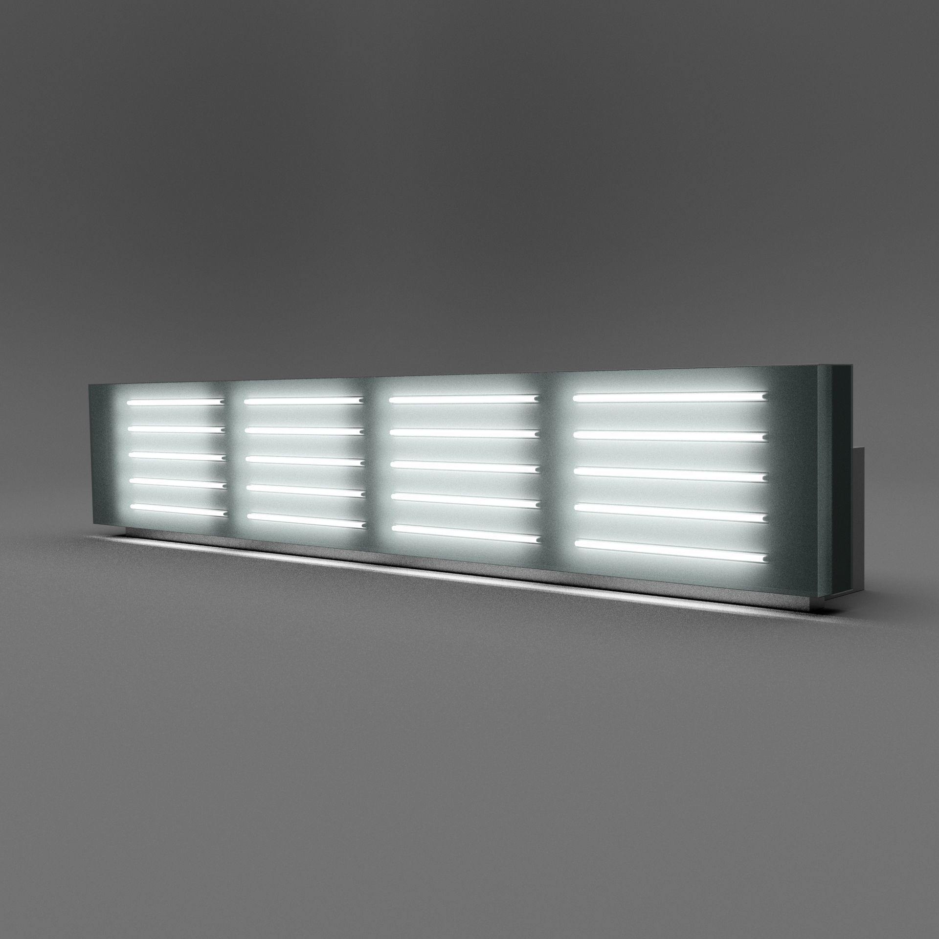 Reception Desk 3D model_2