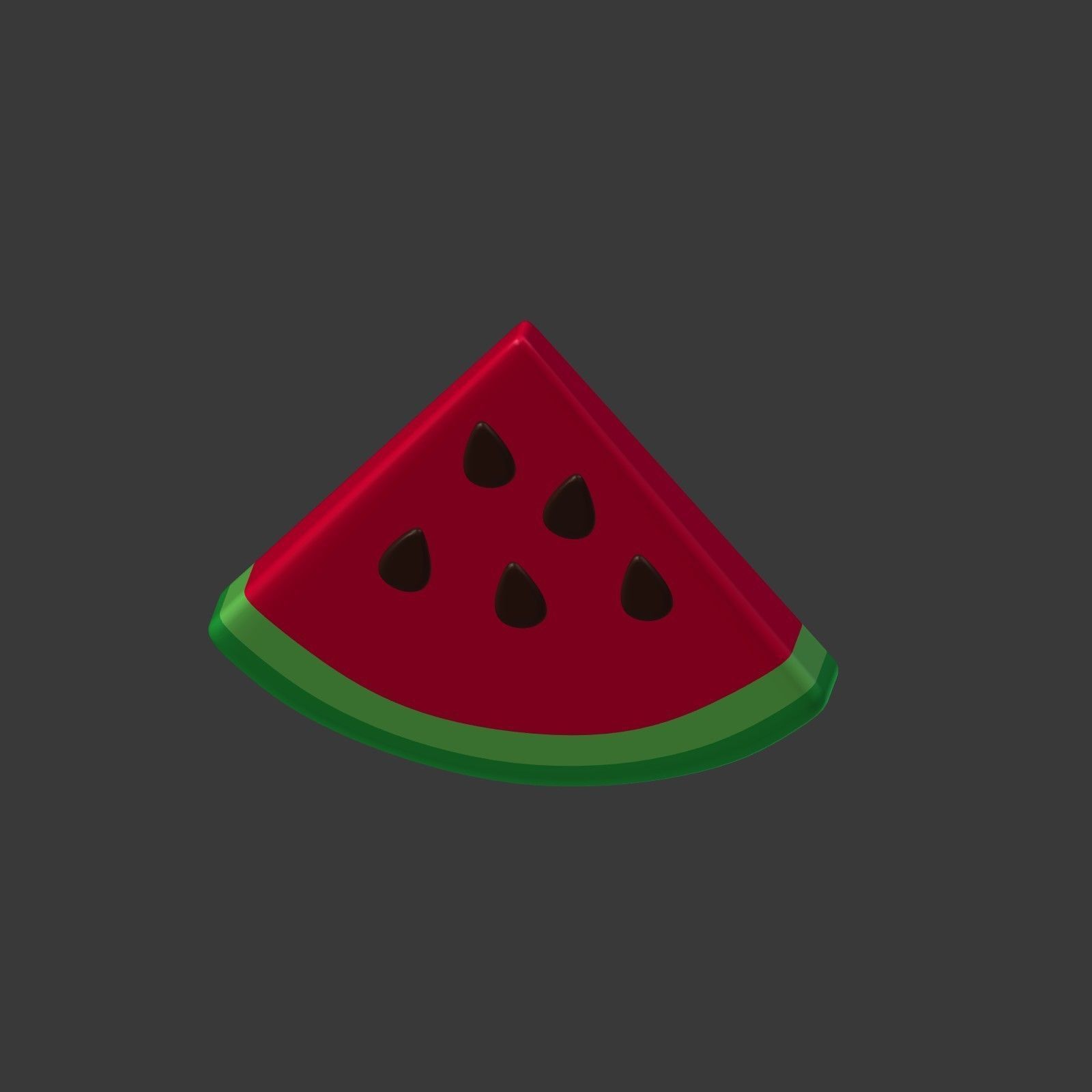 Cartoon Fruits Collection Low-poly 3D model_24