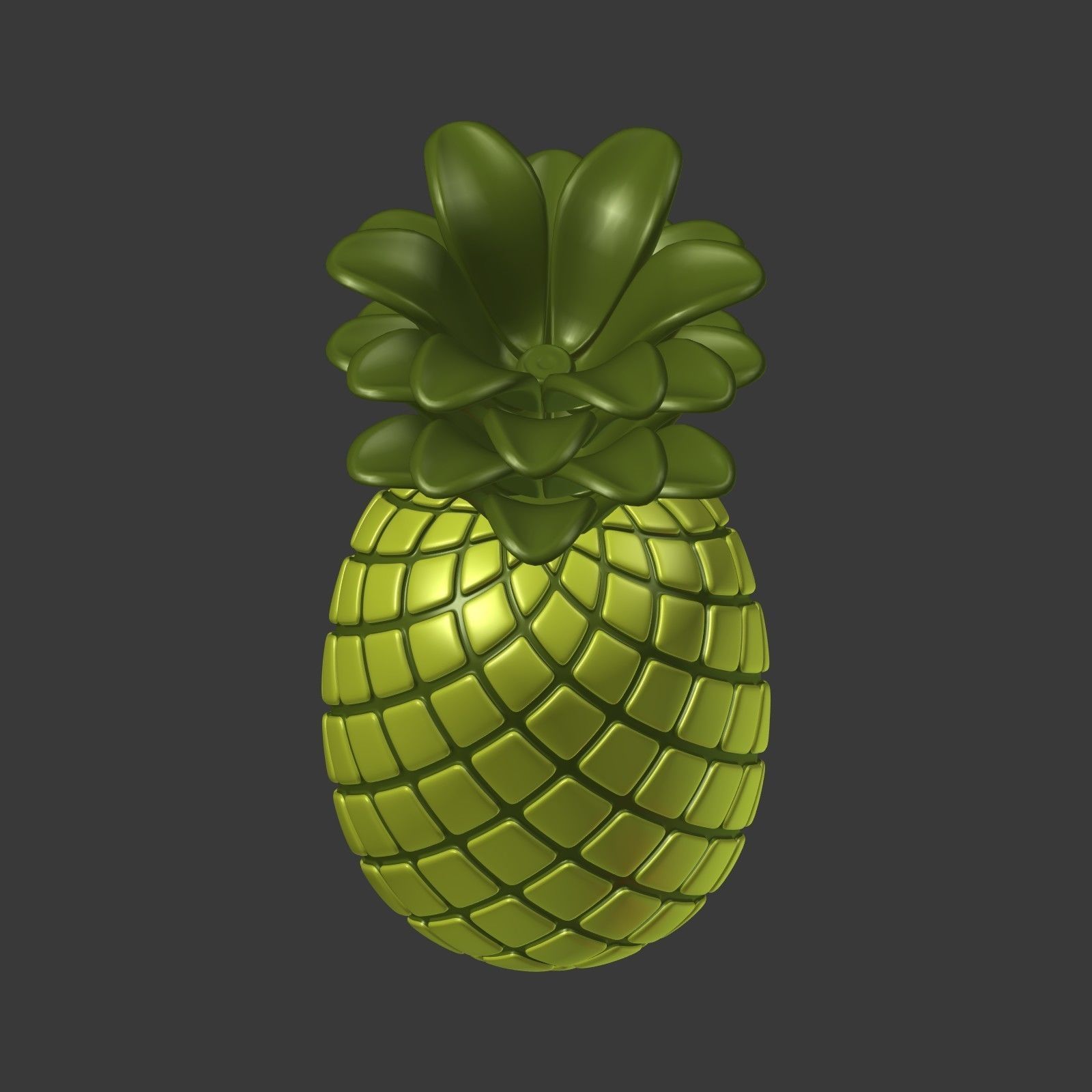 Cartoon Fruits Collection Low-poly 3D model_18