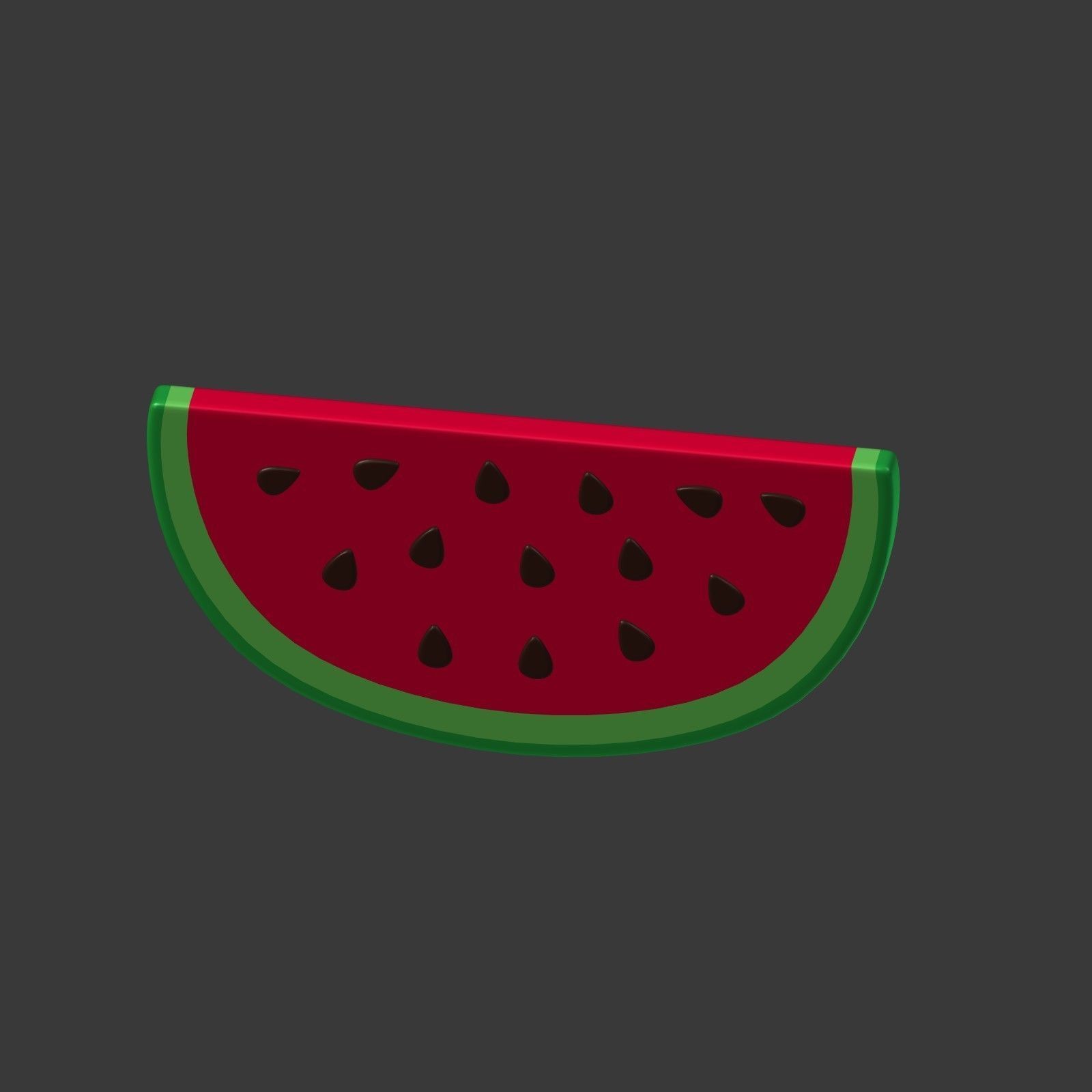 Cartoon Fruits Collection Low-poly 3D model_22