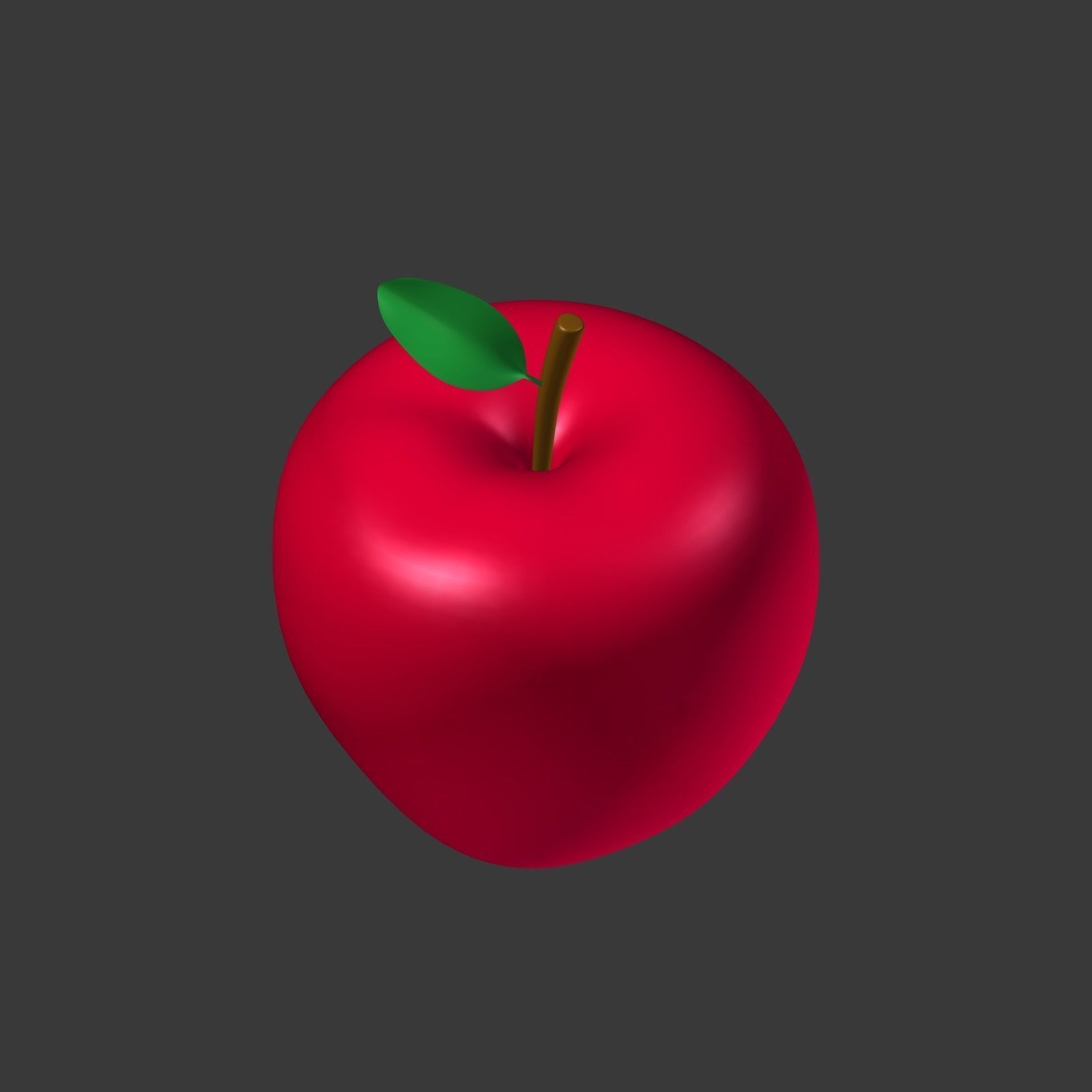 Cartoon Fruits Collection Low-poly 3D model_28