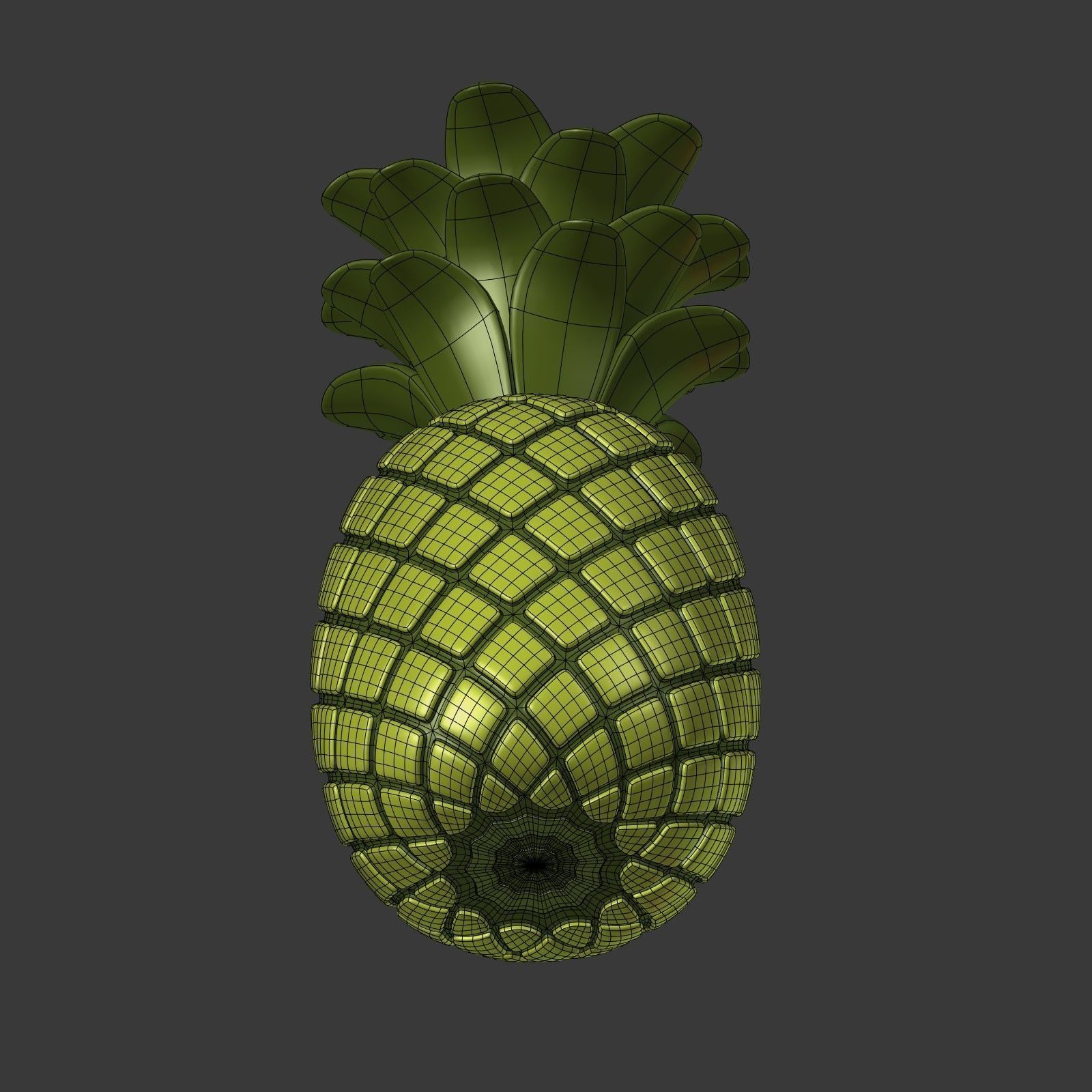 Cartoon Fruits Collection Low-poly 3D model_21