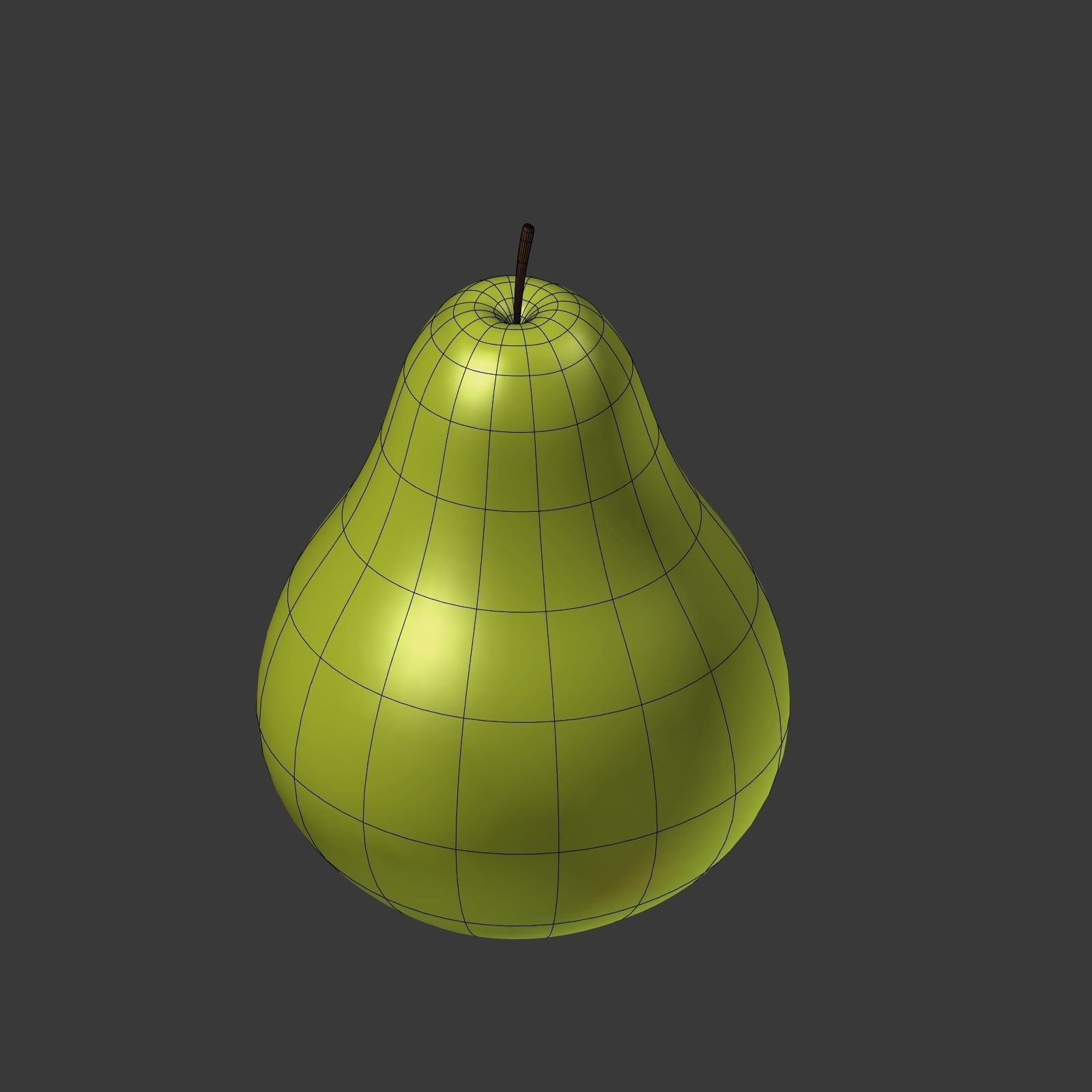 Cartoon Fruits Collection Low-poly 3D model_31