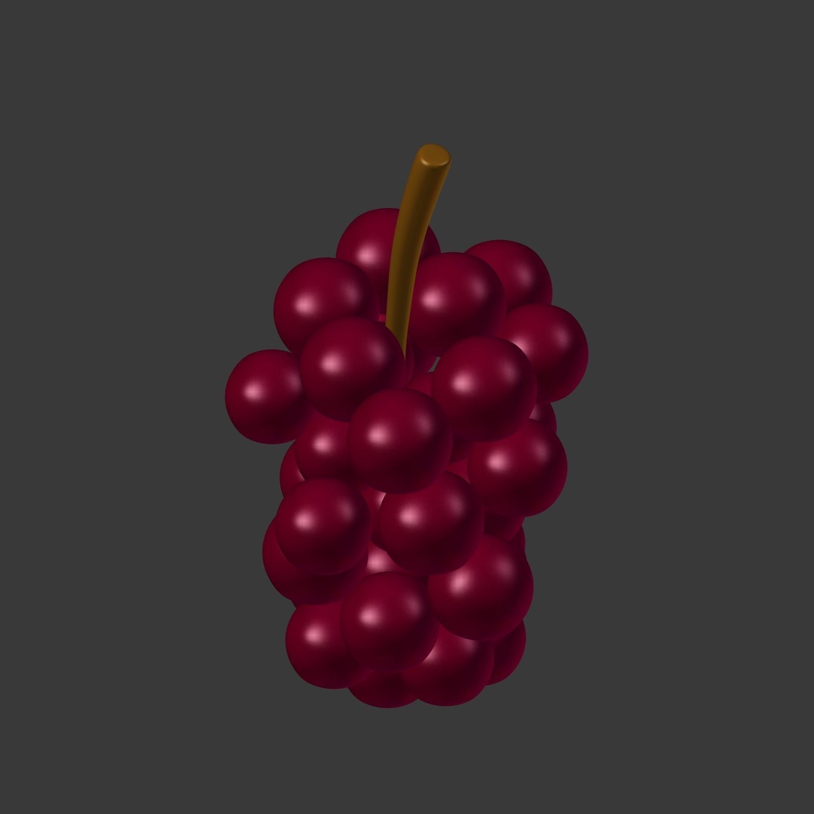 Cartoon Fruits Collection Low-poly 3D model_26