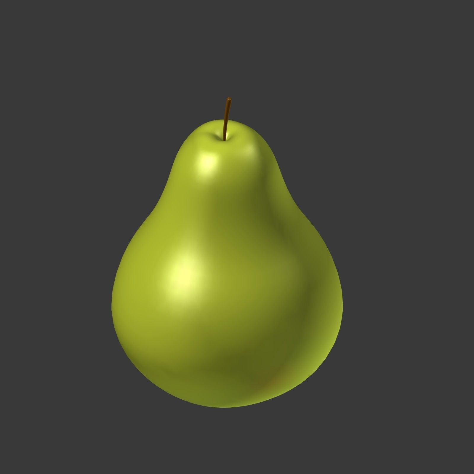 Cartoon Fruits Collection Low-poly 3D model_30