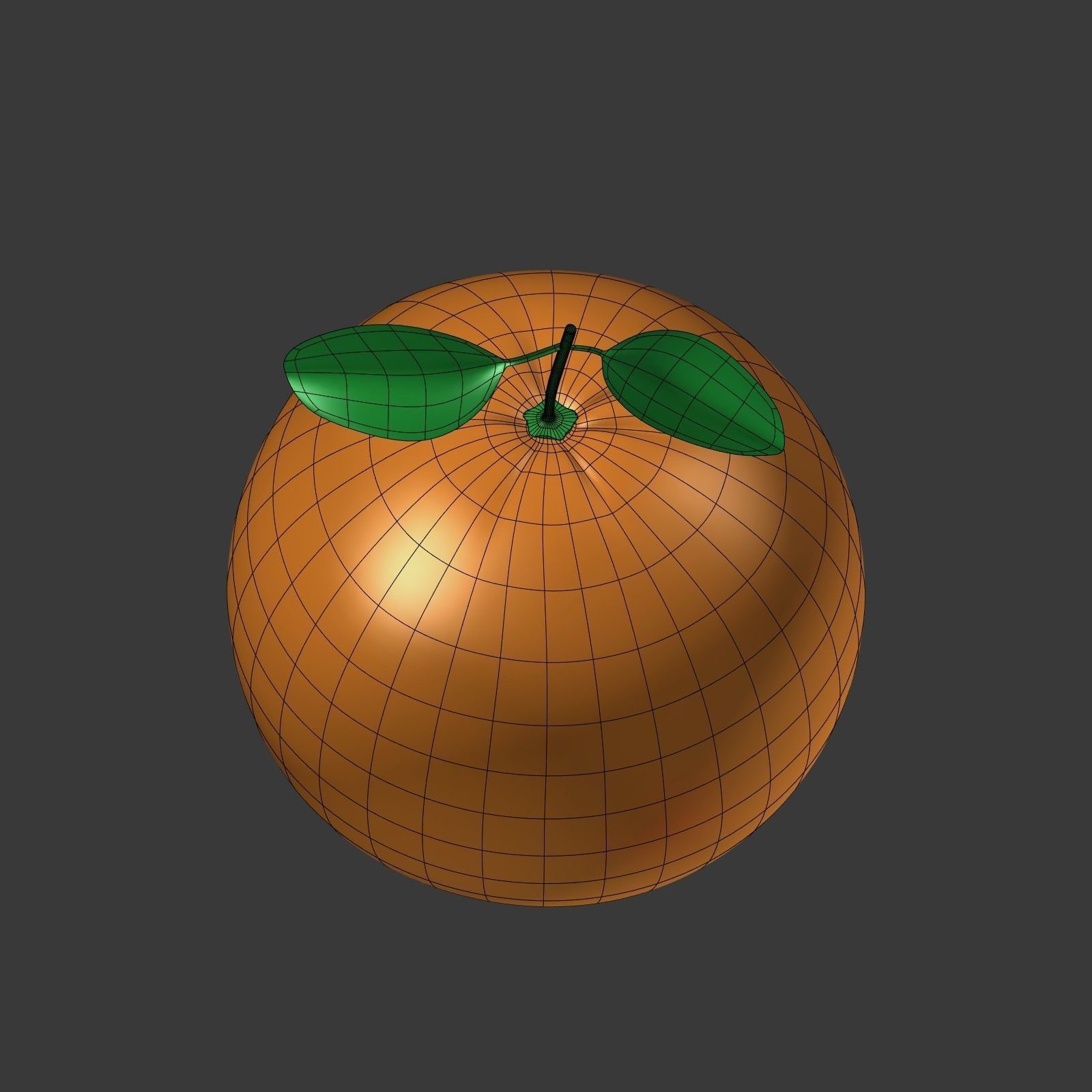 Cartoon Fruits Collection Low-poly 3D model_15