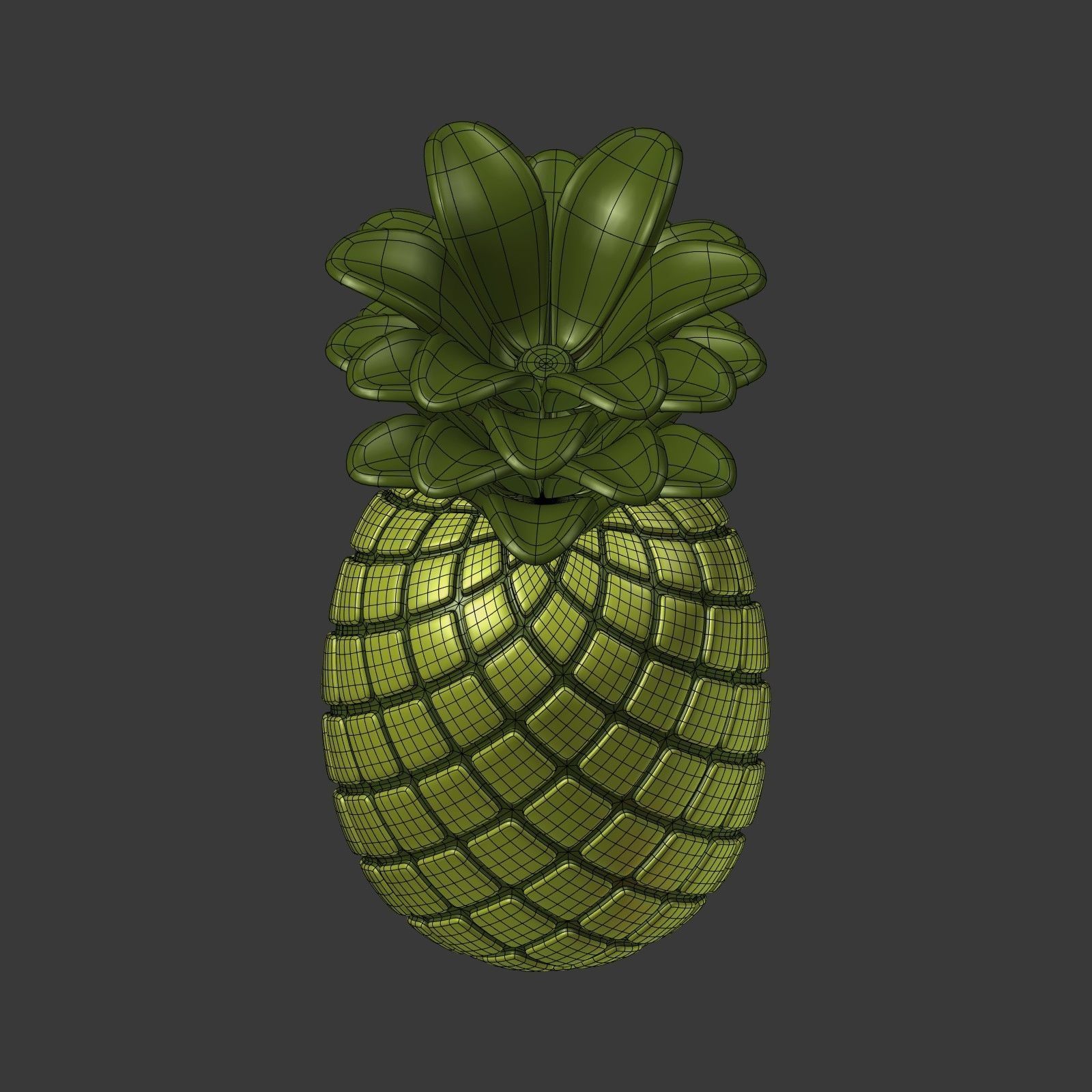 Cartoon Fruits Collection Low-poly 3D model_19