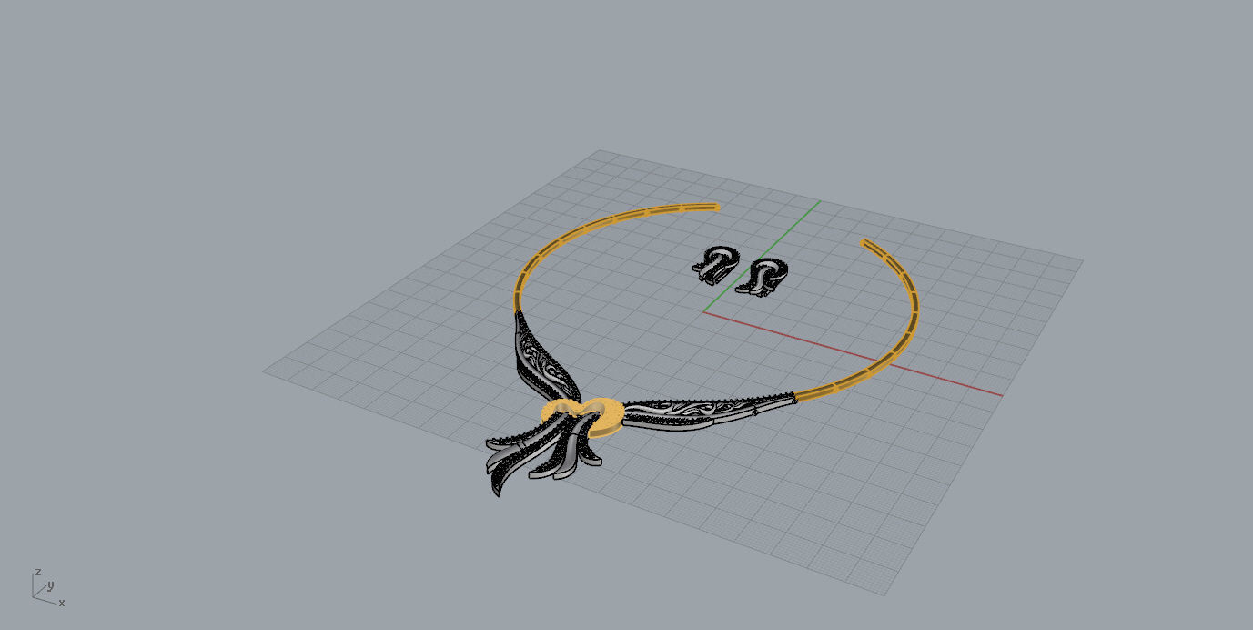  Earrings and Necklaces 3D print model_22