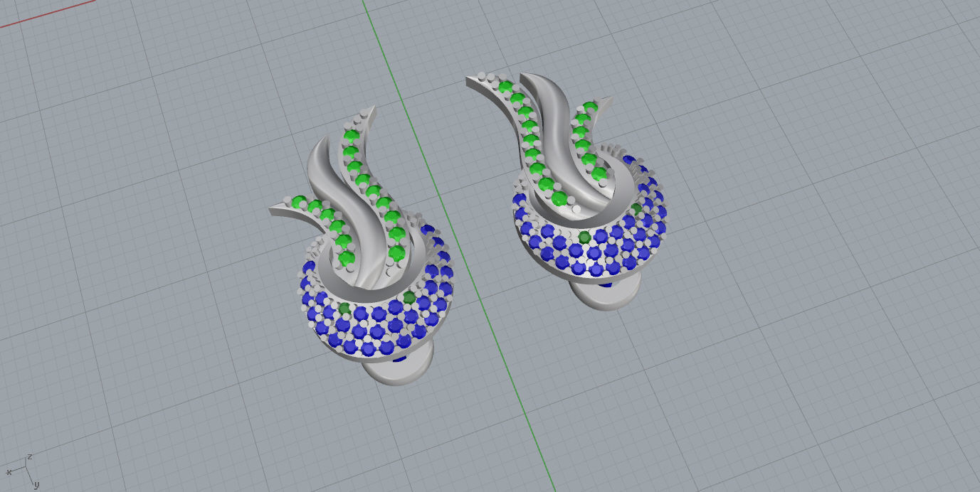  Earrings and Necklaces 3D print model_29