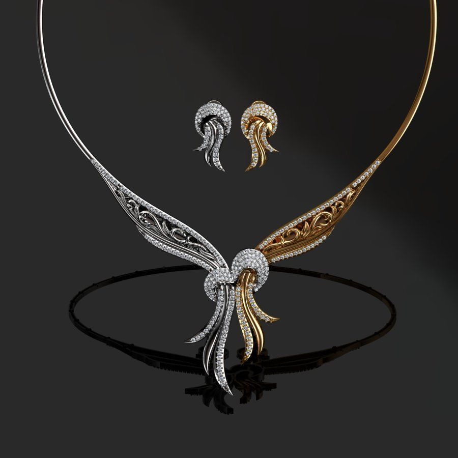  Earrings and Necklaces 3D print model_4