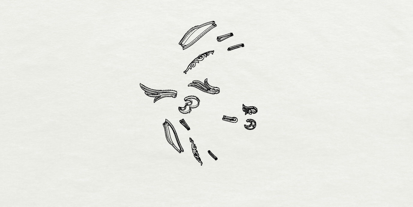  Earrings and Necklaces 3D print model_19