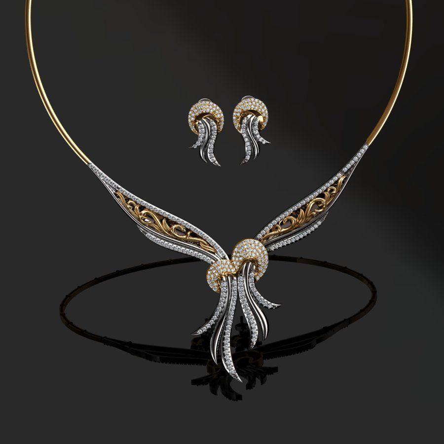  Earrings and Necklaces 3D print model_2