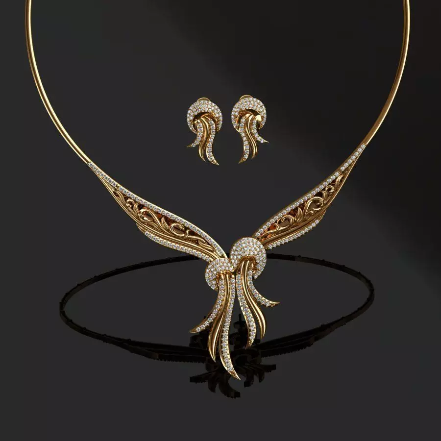  Earrings and Necklaces 3D print model_0