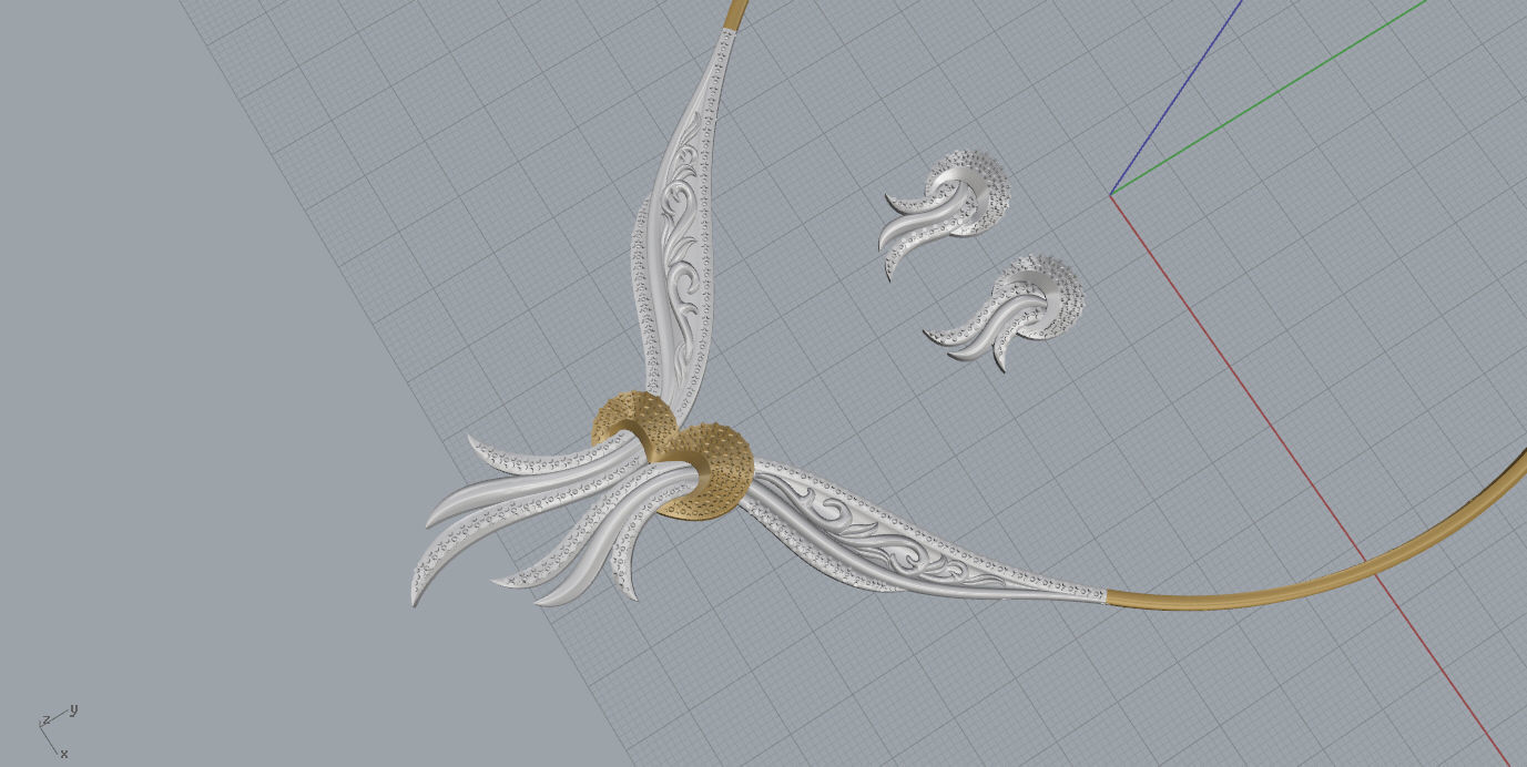  Earrings and Necklaces 3D print model_10