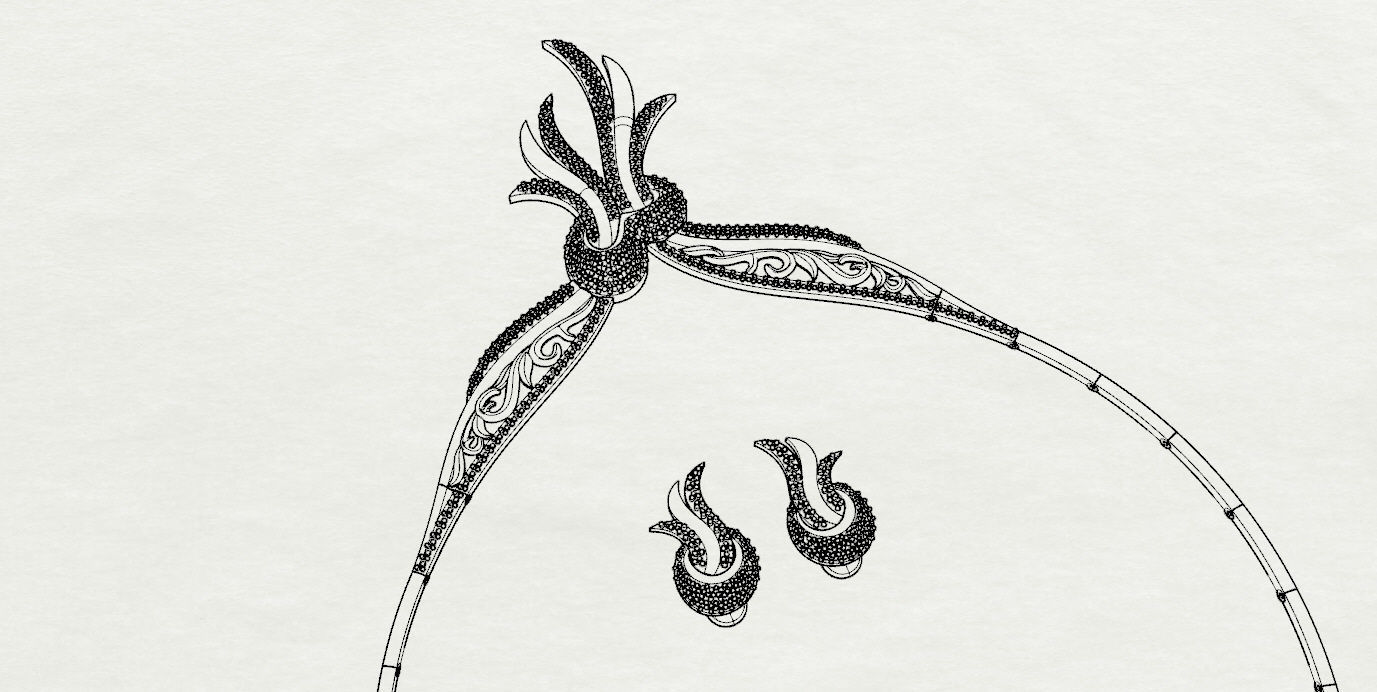  Earrings and Necklaces 3D print model_12