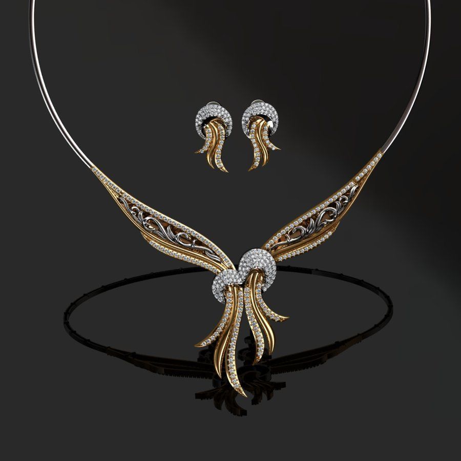  Earrings and Necklaces 3D print model_3