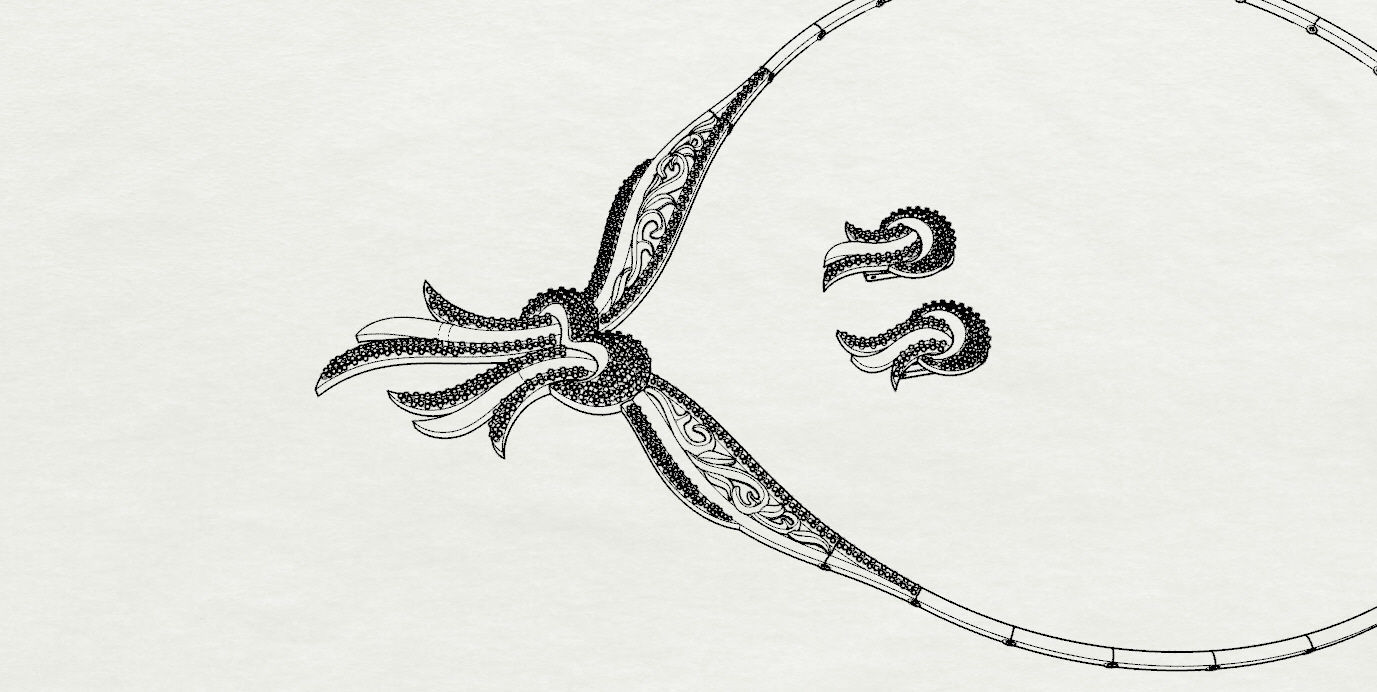  Earrings and Necklaces 3D print model_14