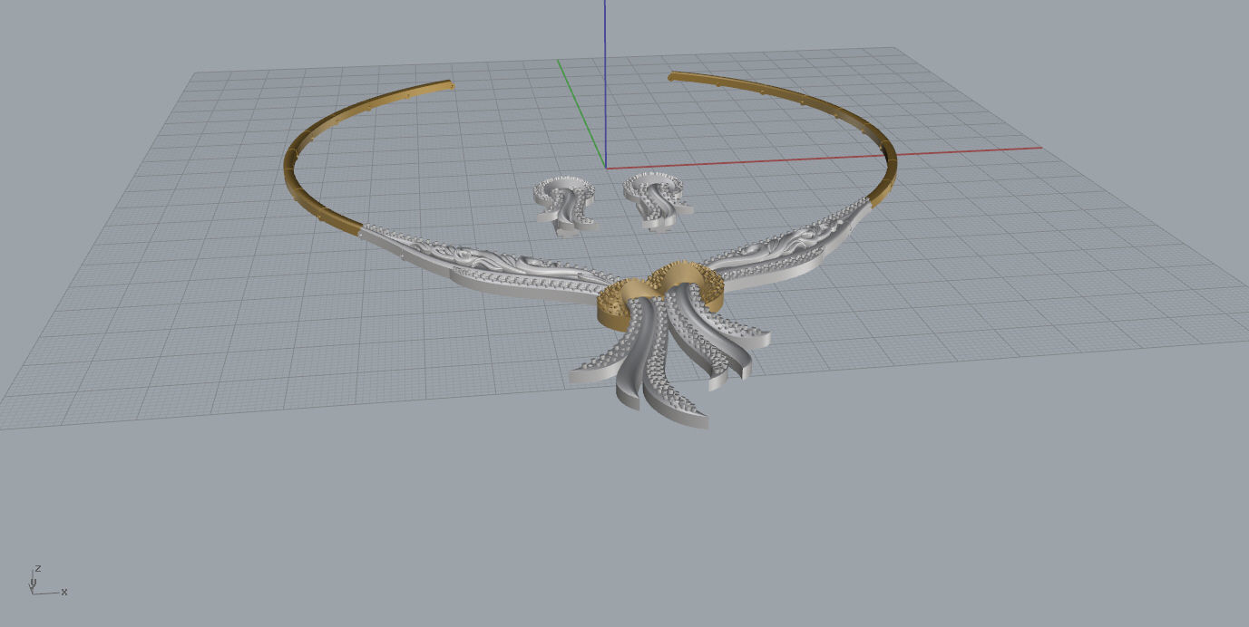  Earrings and Necklaces 3D print model_8