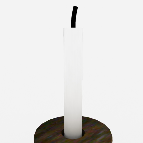Candle Holder Free low-poly 3D model_2