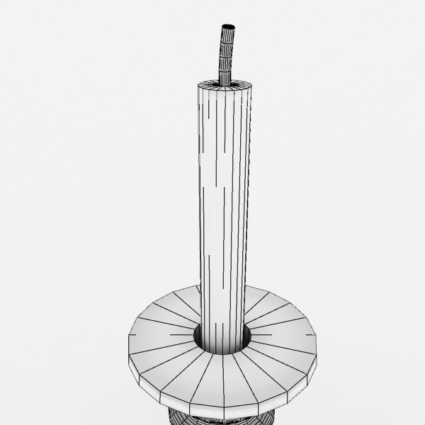 Candle Holder Free low-poly 3D model_7