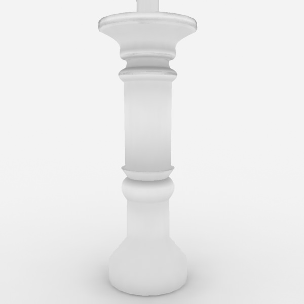 Candle Holder Free low-poly 3D model_9