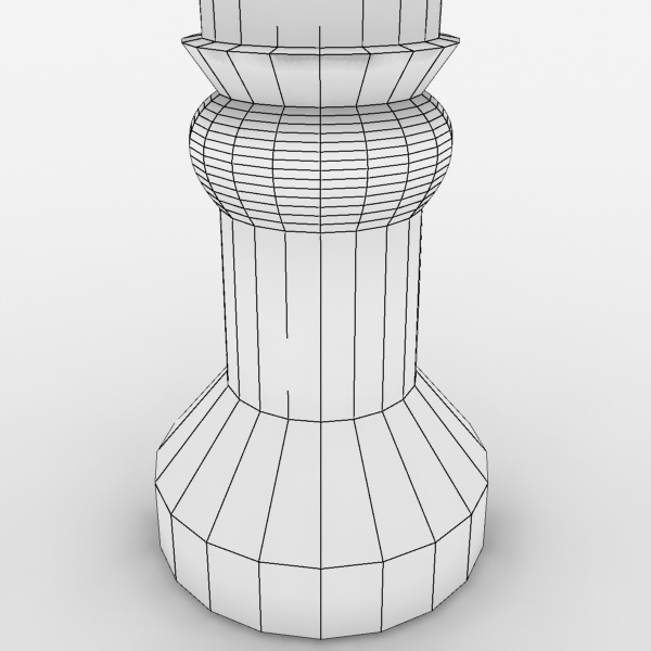Candle Holder Free low-poly 3D model_8